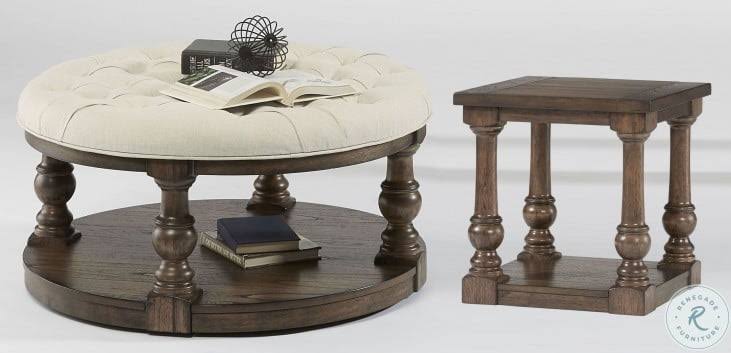 Cognac Square End Table K427066