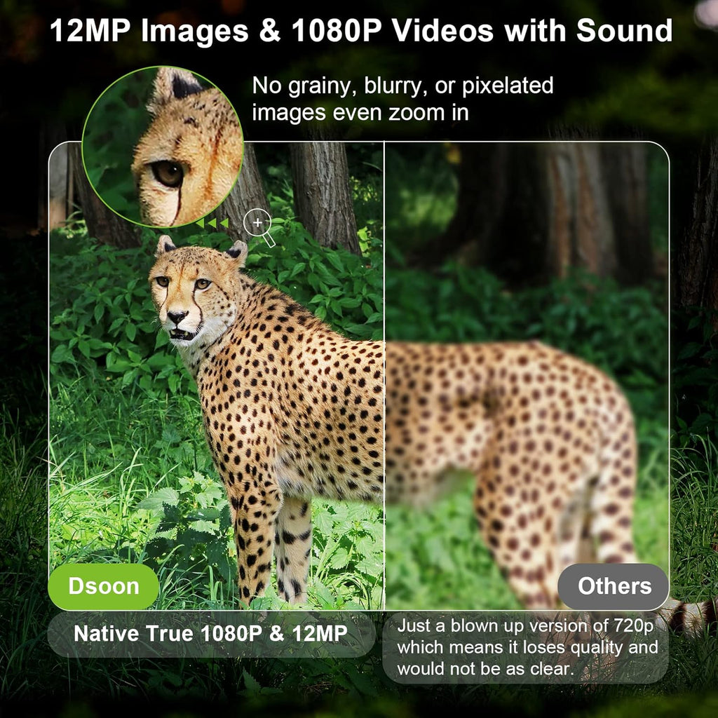 Mini Trail Camera 12MP 1080P with 65ft Night Vision IP66 Waterproof K9880