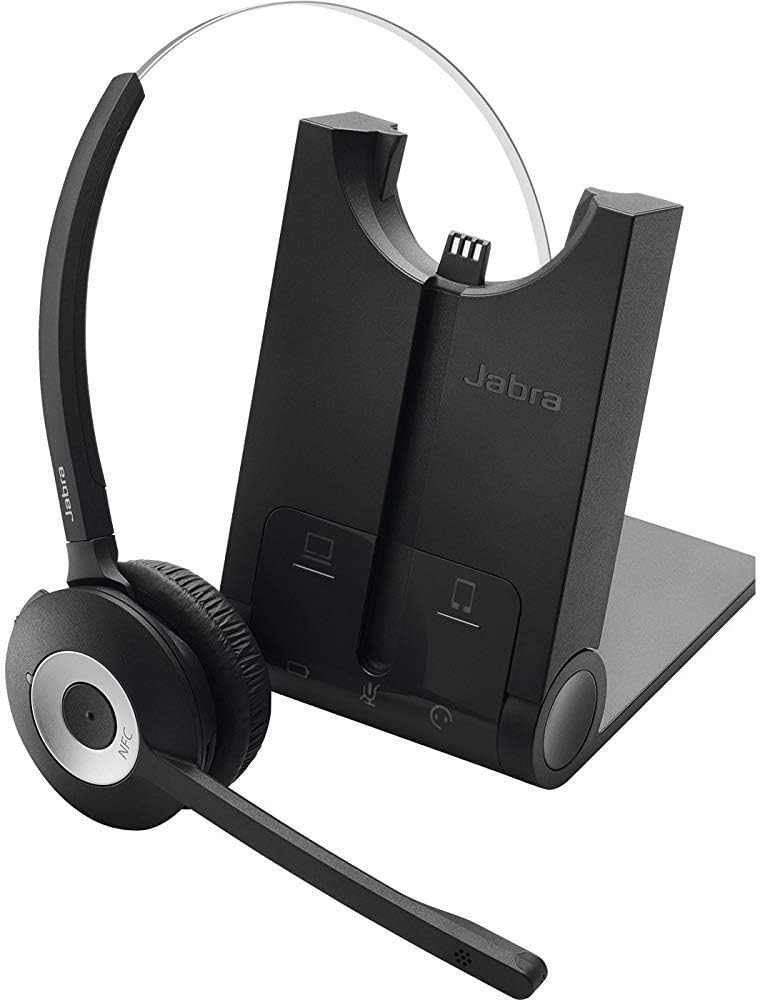Wireless Bluetooth Headset with Headband Attachment and Base W13688