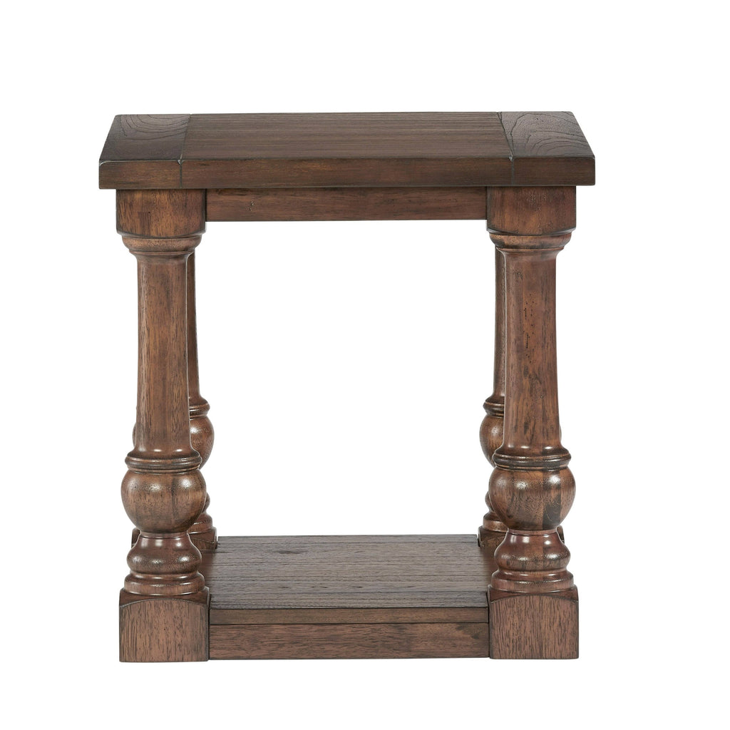 Cognac Square End Table K427066