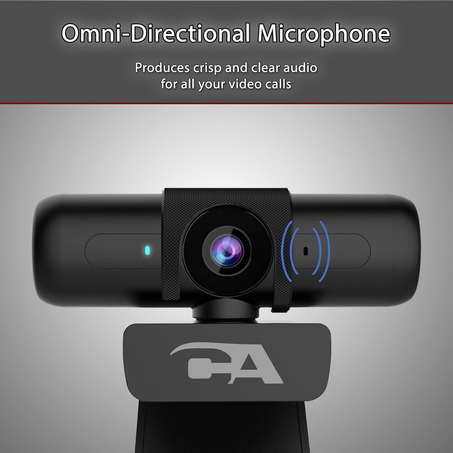 1080p 5MP USB Webcam with Dual Omnidirectional Microphones Y96485