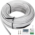 Floor Heating Cable 166.7 Square Feet with Temperature Control Panel C8001