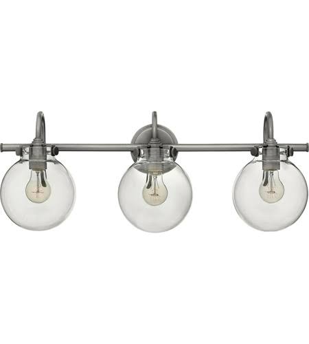 Antique Nickel Steel Bath Lighting R98488
