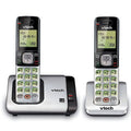2-Handset Expandable Cordless Phone with Caller ID, Silver T7024