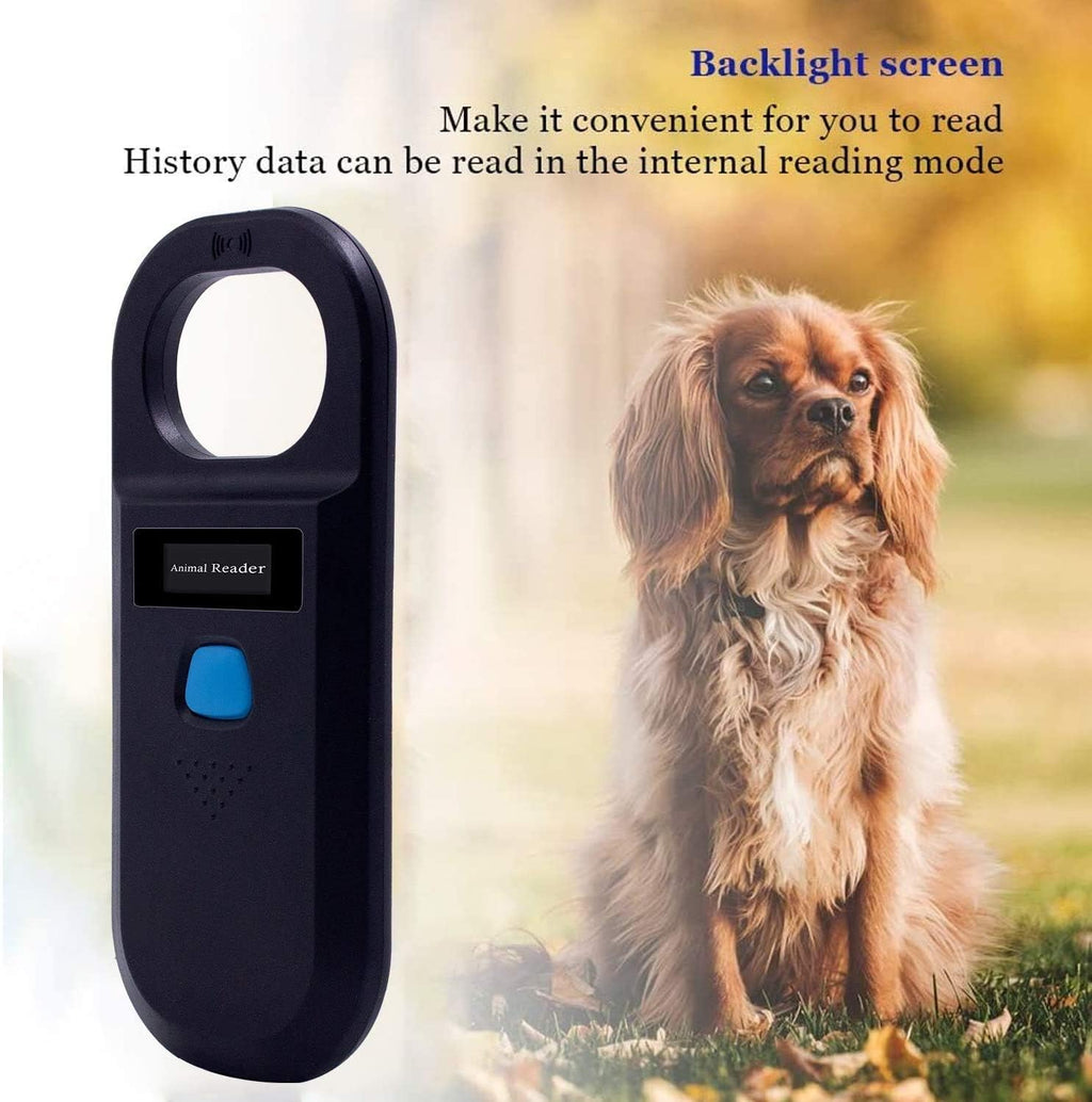 Handheld Pet Microchip Scanner RFID Reader, Black, Pack of 2 R9901