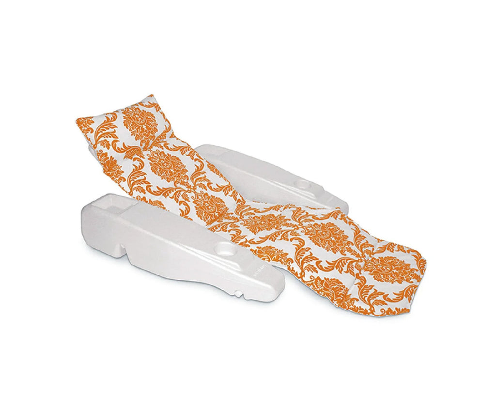 Orange/White Floating Pool Chaise Lounge B2316