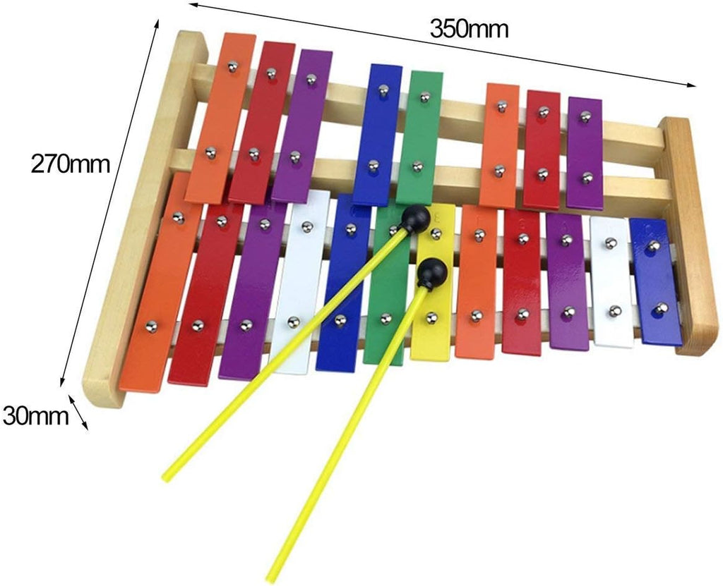 20 Note Chromatic Metal Glockenspiel with Sheet Music Cards K72910