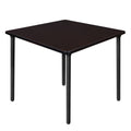 Square Folding Breakroom Table Mocha Walnut Black J269