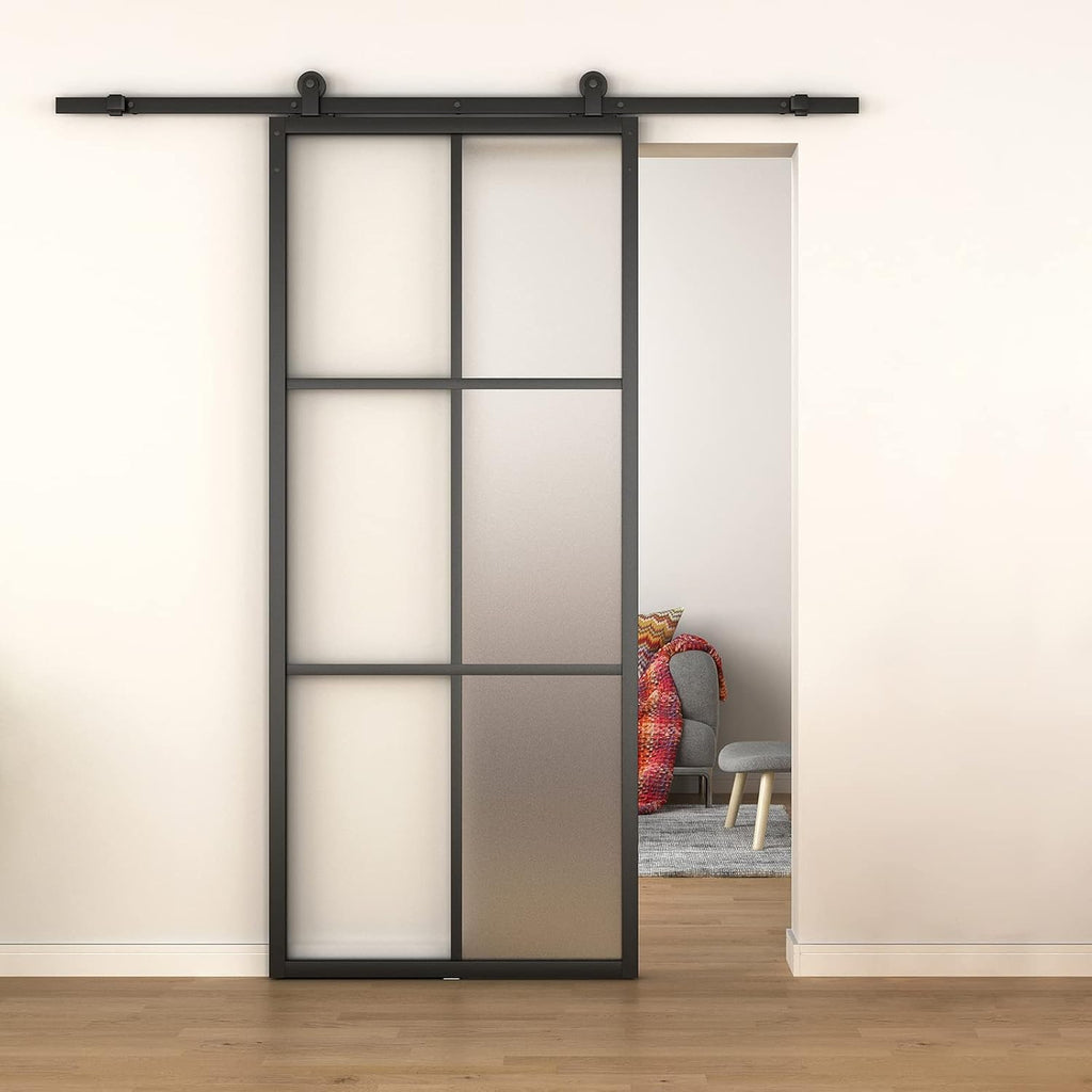 Frosted Glass Barn Sliding Door Slab Y77976
