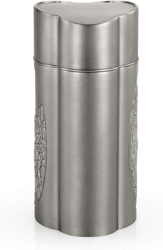 Pewter Cloud Tea Caddy K9868