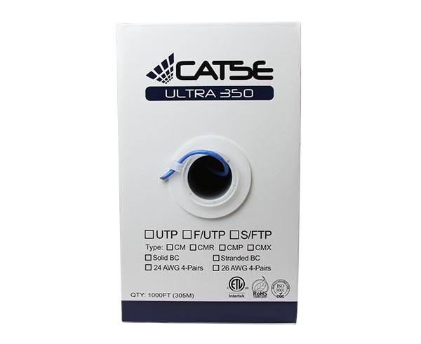 Cat5e Unshielded Bulk Ethernet Cable, UTP, 24 AWG Orange R57307