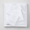California King 6pc 1000 Thread Count Solid Sheet Set True White M82671