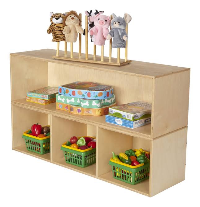 Open Shelf Stacker Compartment Storage P78419