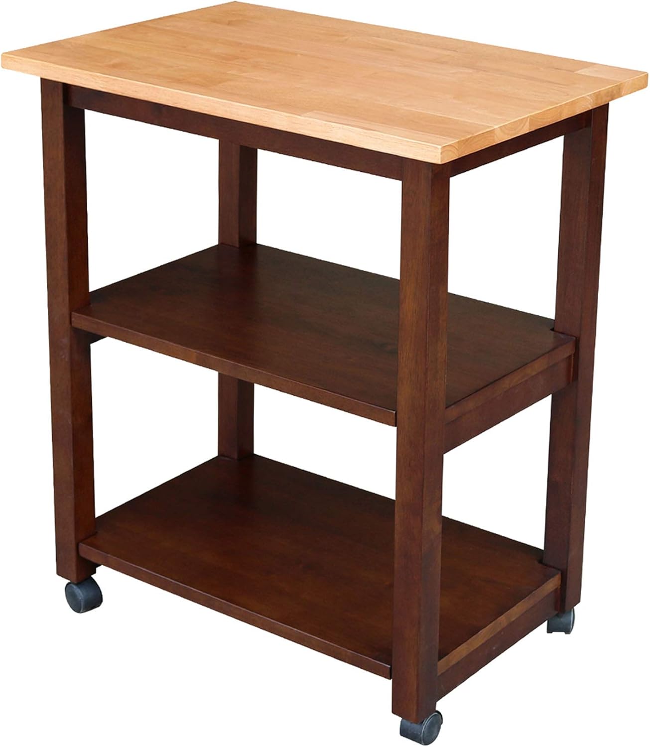 Black/Natural Microwave Cart T826661