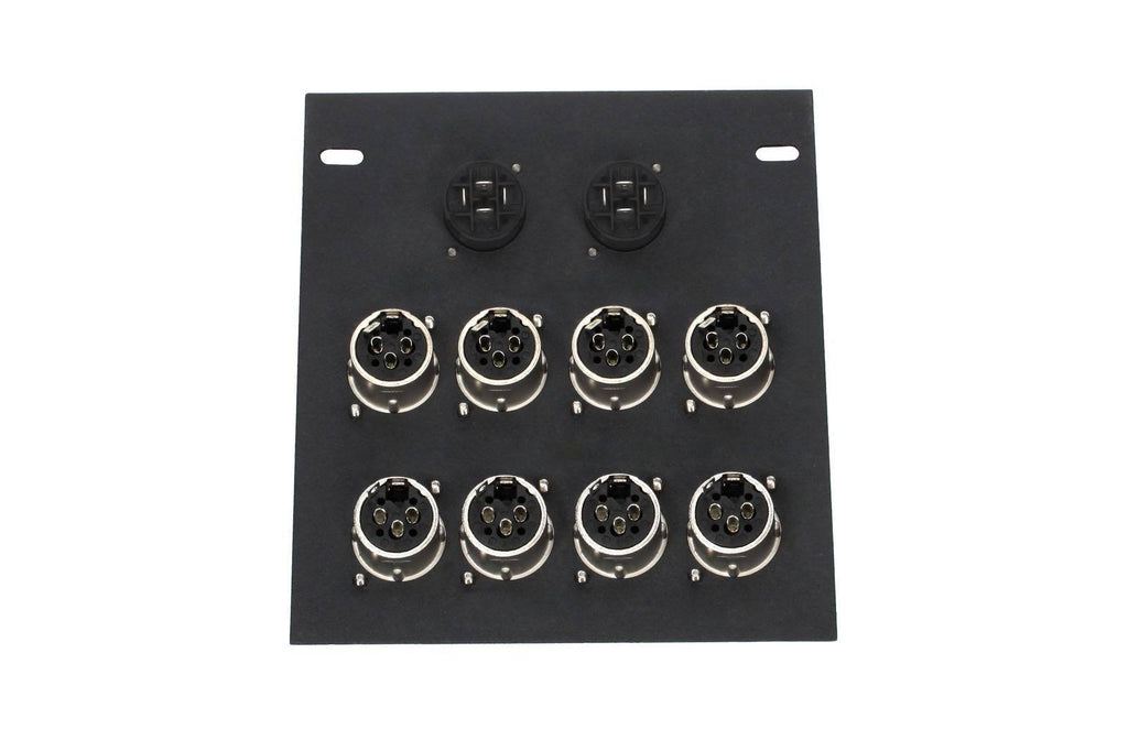 Recessed Floor Box with 8 XLR and 2 Speakons I87677