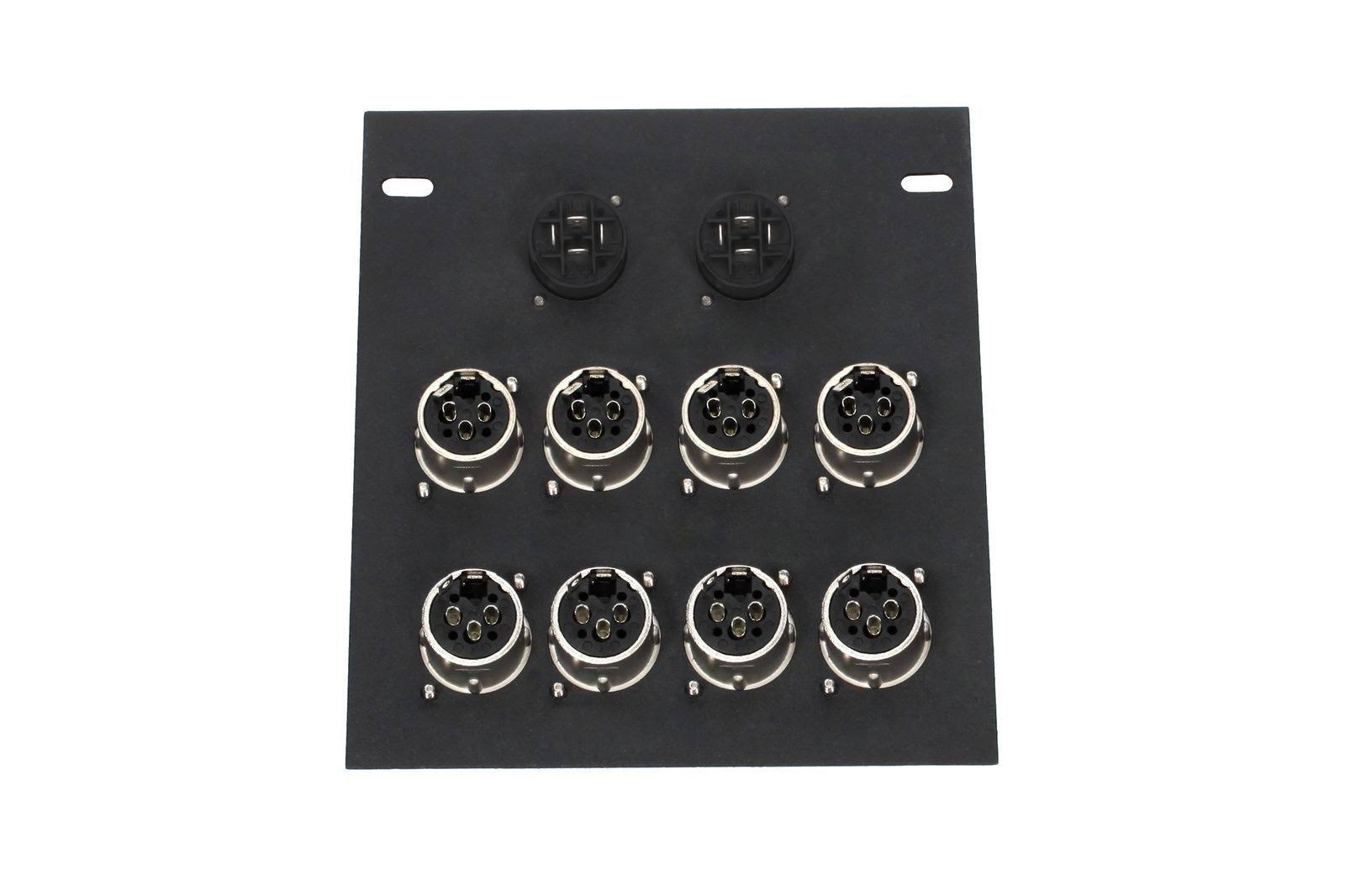 Recessed Floor Box with 8 XLR and 2 Speakons I87677