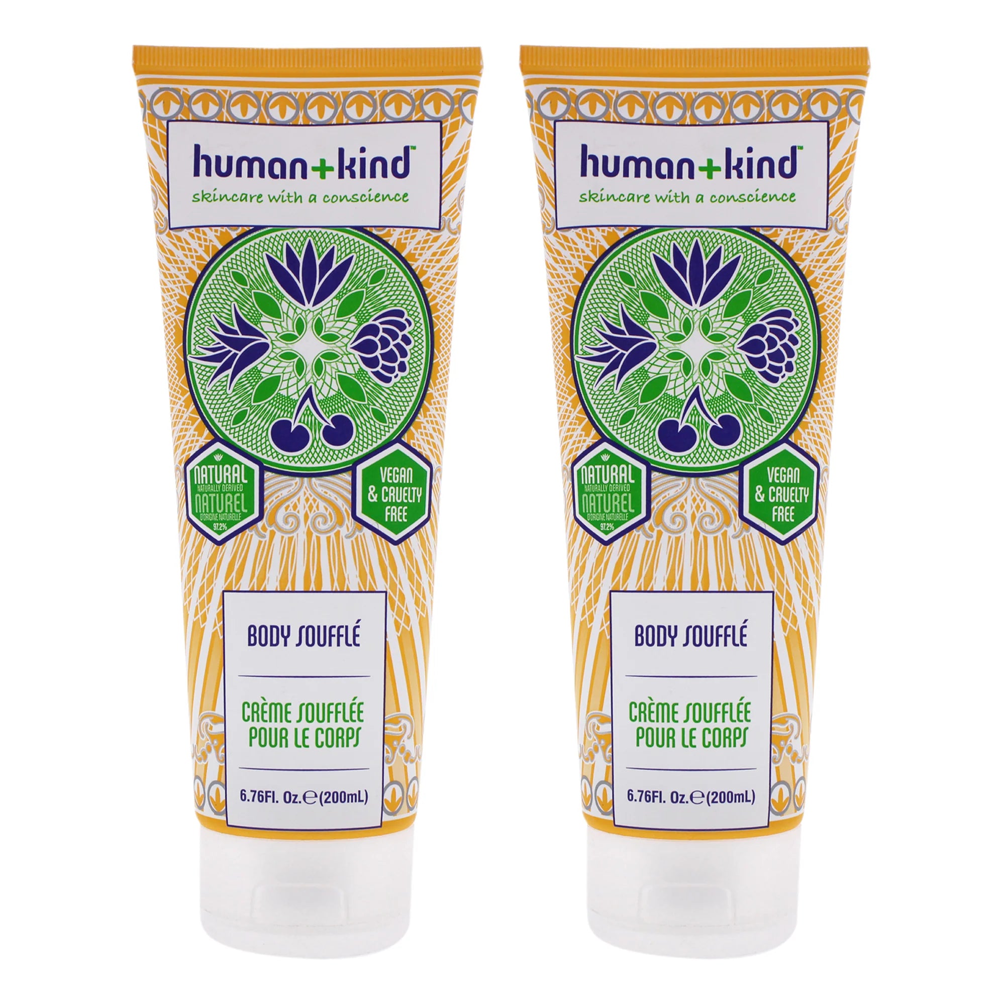Body Souffle Cream Tube Pack of 2, 6.76 oz Body Cream D799008