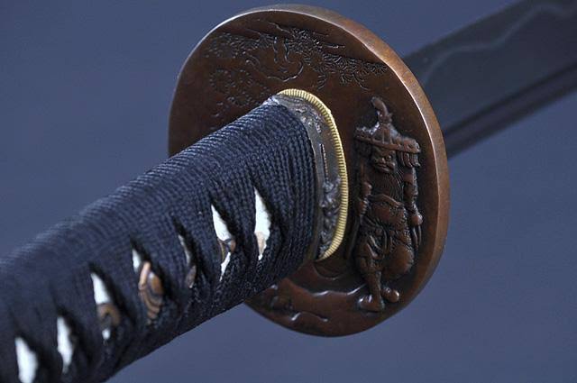 Handmade Samurai Katana Sword, Sharp 1095 Carbon Steel Blade, Full Tang K10396