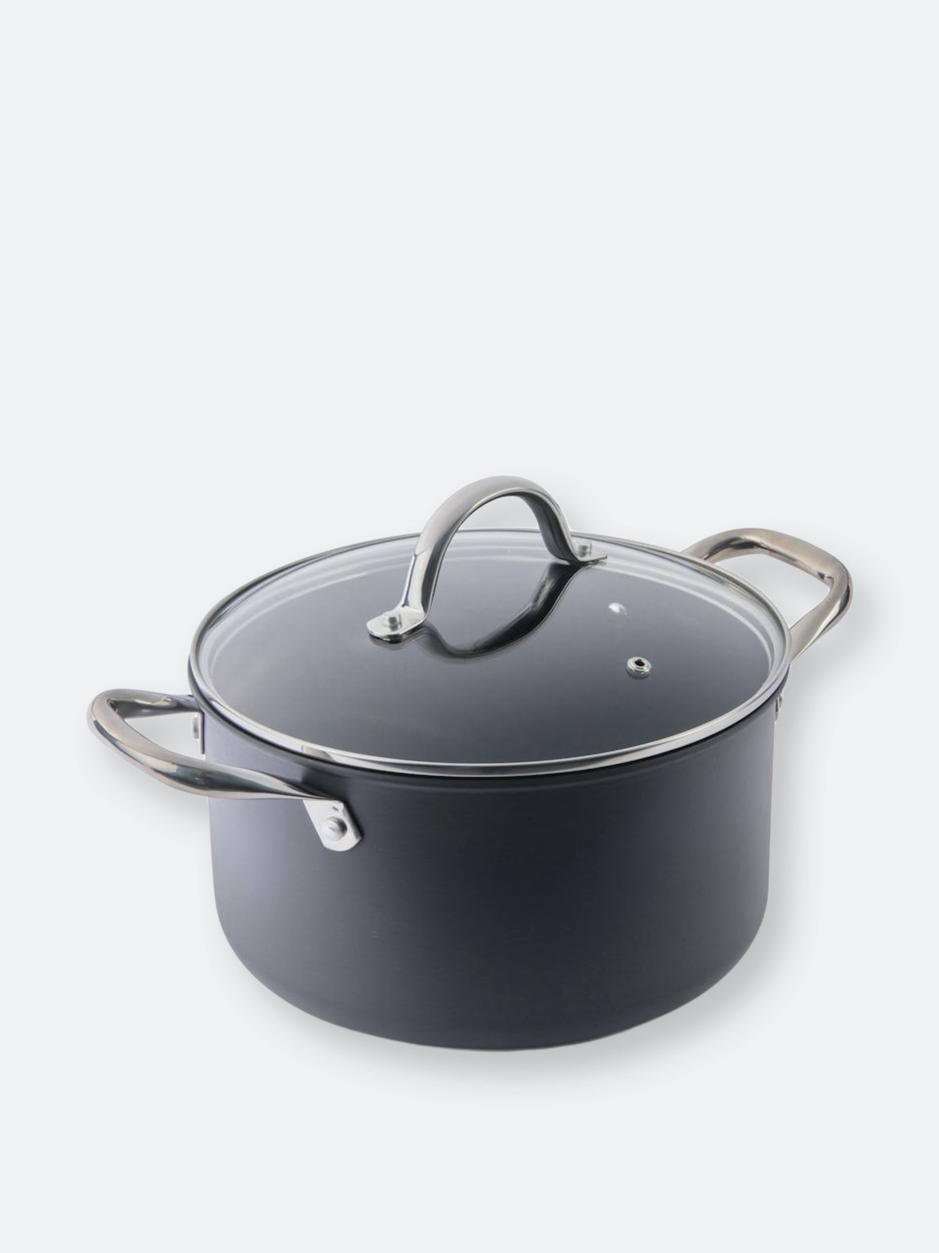 Nonstick 6 qt. Hard-Anodized Covered Stock Pot Z8073