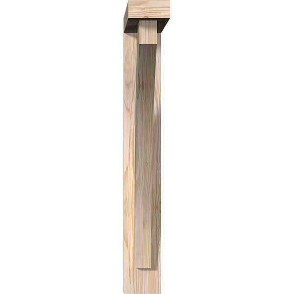 Thorton Block Smooth Bracket with Offset Brace, Douglas Fir V12459