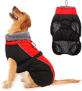Reflective Adjustable Dog Winter Coat with Fleece F530700