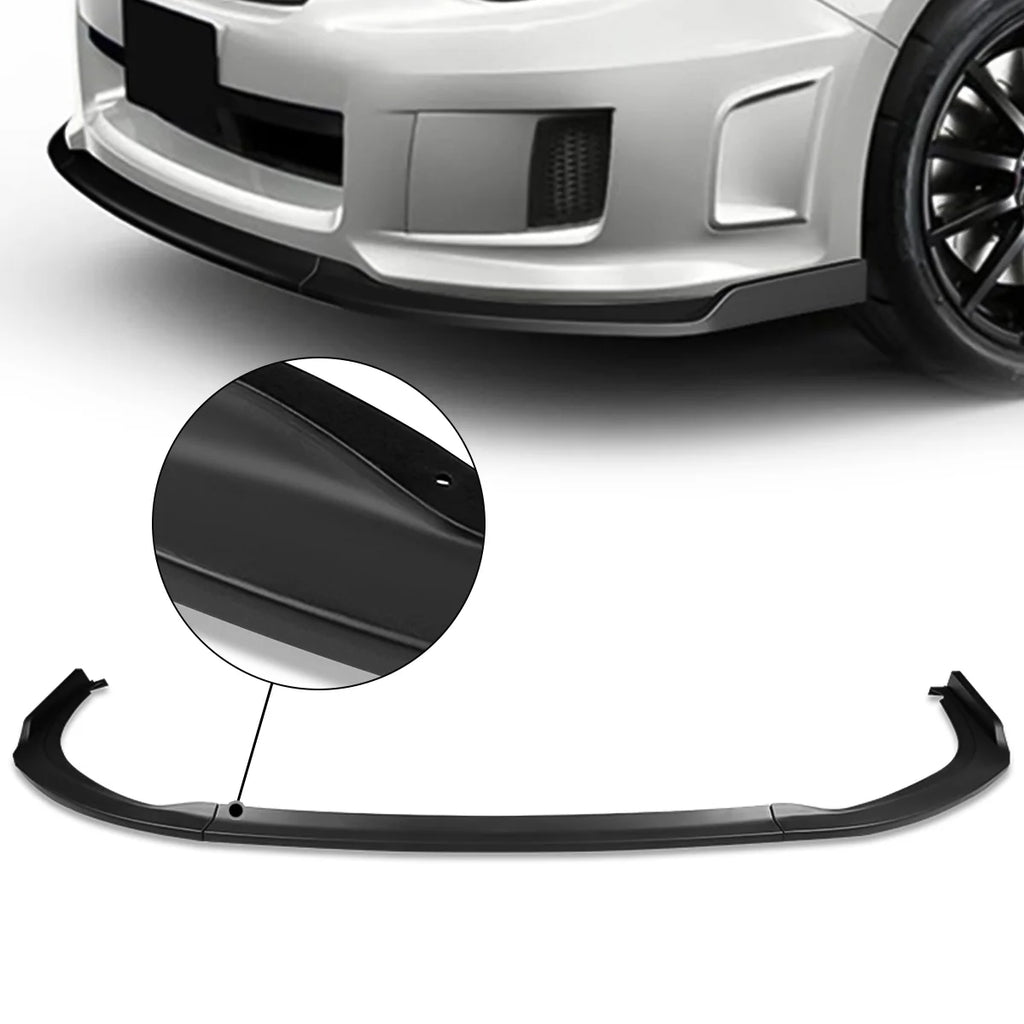 Matte Black Finish 3Pcs Car Front Bumper Lip Guard Body Kit J14327