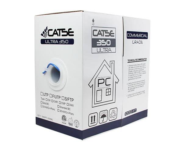 Cat5e Unshielded Bulk Ethernet Cable, UTP, 24 AWG Orange R57307