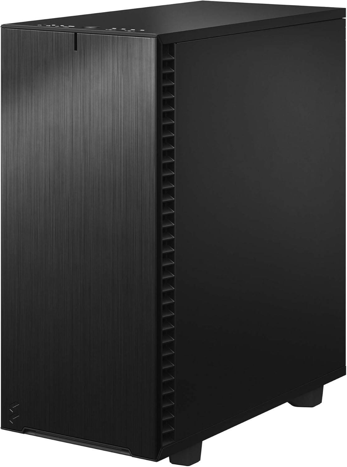 Black Brushed Aluminum/Steel ATX Mid Tower Computer Case H47166