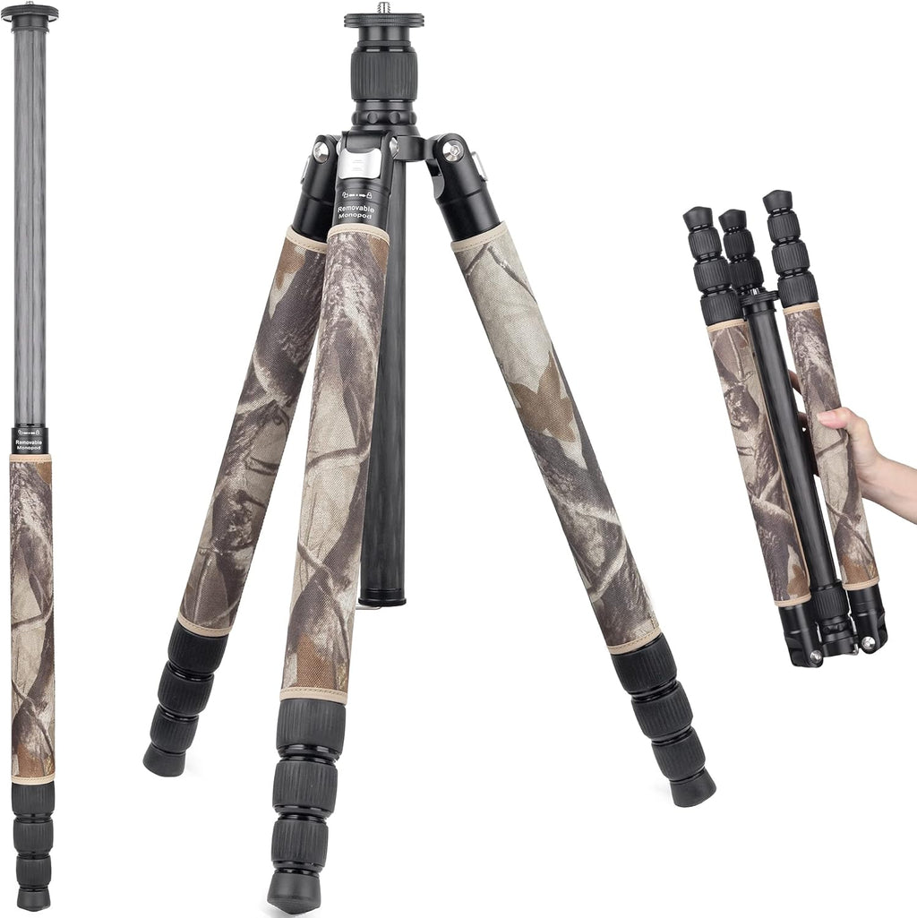 Carbon Fiber Tripod Heavy Duty Compact Stand Y6057