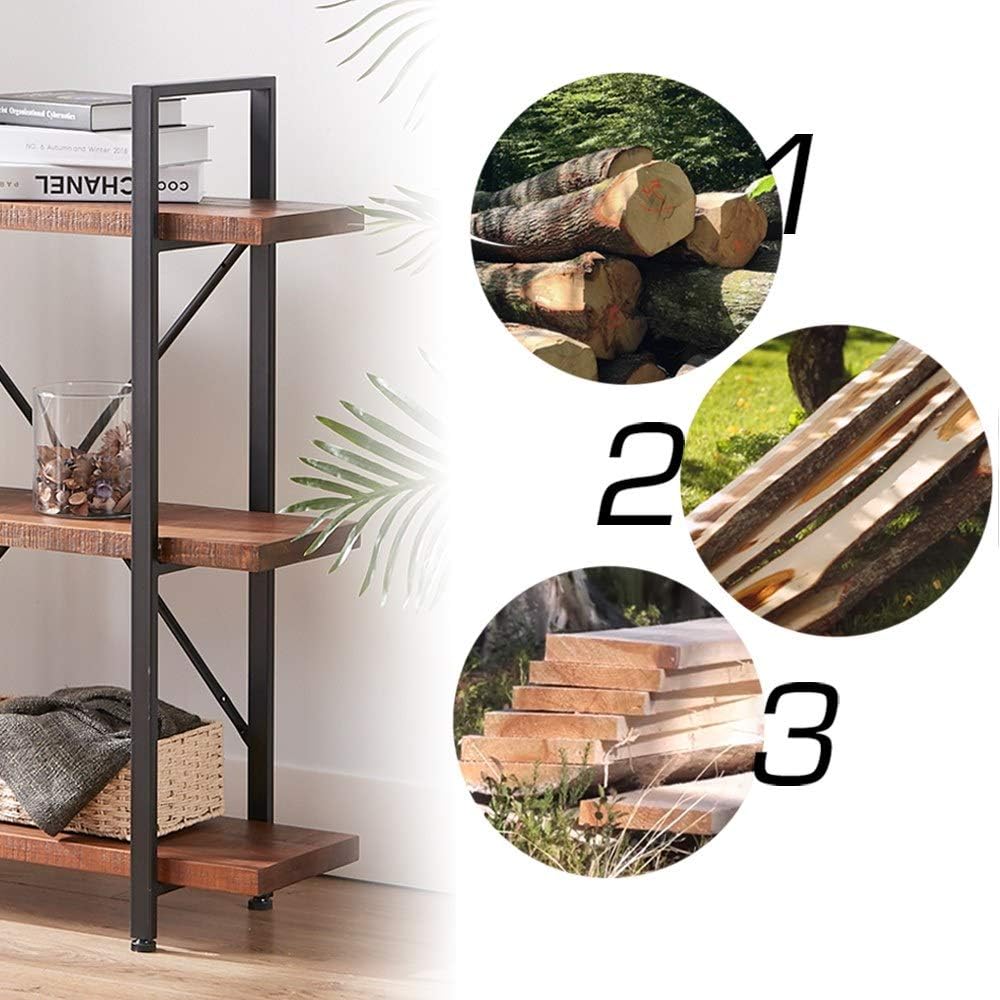 Solid Wood 3 Tier Bookshelf O808