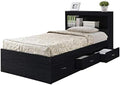 Twin Size Captain Storage Bed in White C203558