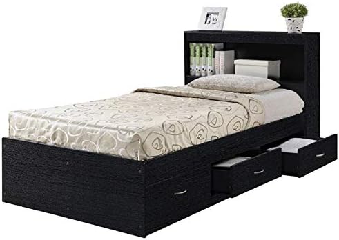 Twin Size Captain Storage Bed in White C203558