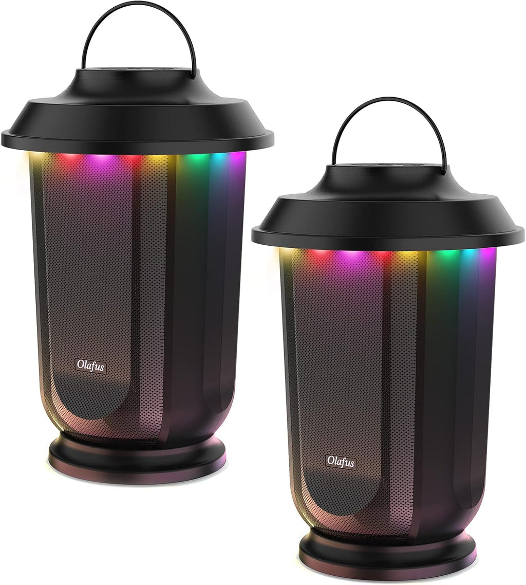 20W Portable Bluetooth Speaker 2 Pack with RGB LED B1167