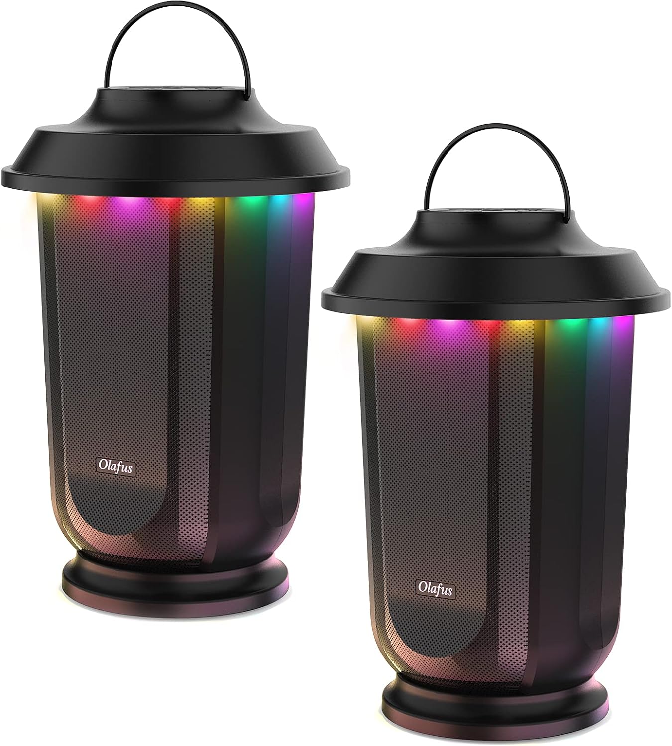 20W Portable Bluetooth Speaker 2 Pack with RGB LED B1167