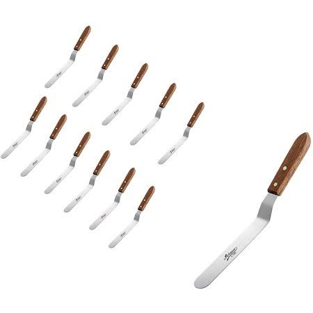 12 PC Offset Icing Spatula with Wood Handle U3399
