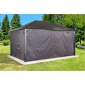 10 x 10 ft. Brown Polyester Curtains B76114