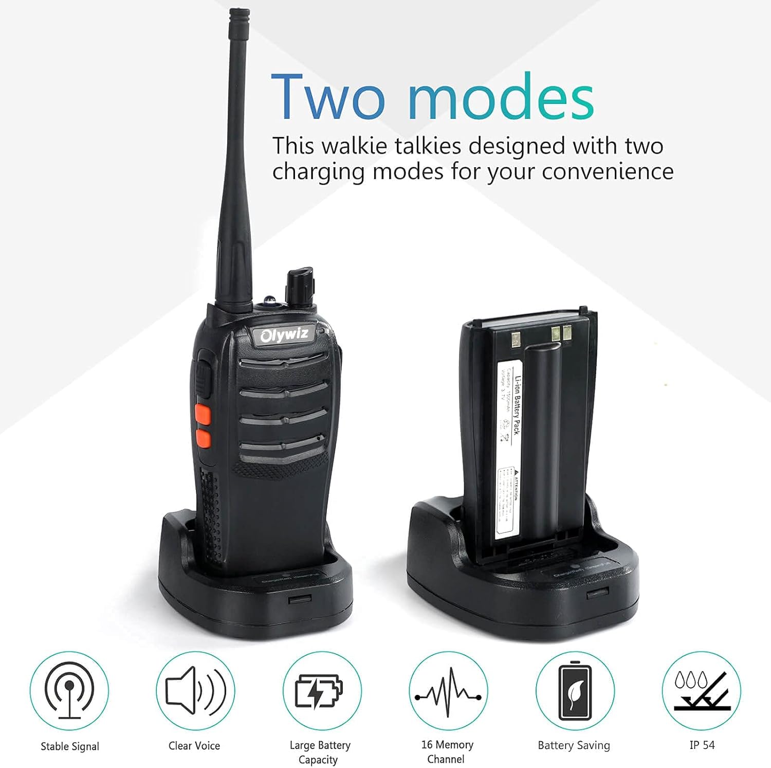 4 Pack GMRS Radio Rechargeable 2 Way Radio with Flashlight Z855609