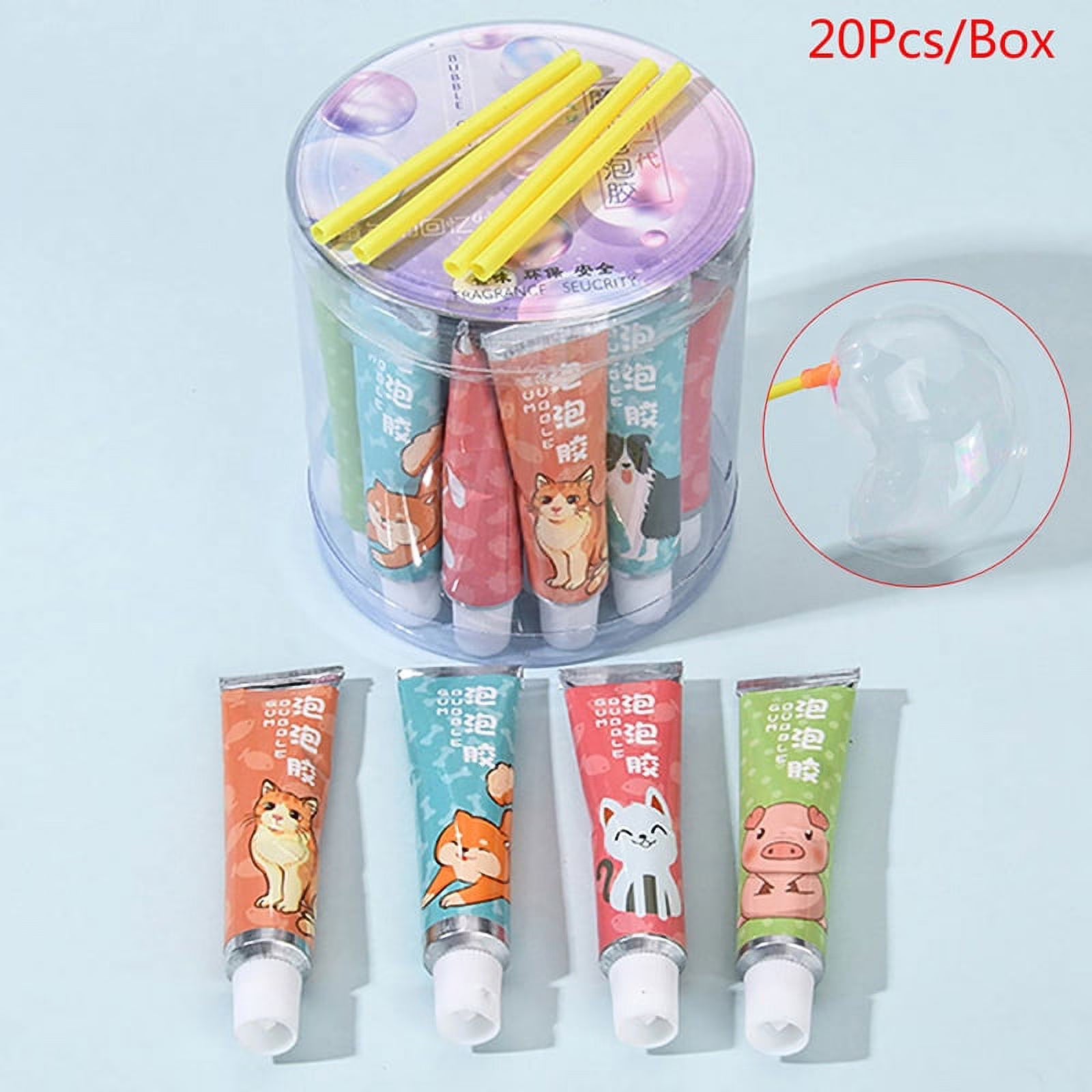 20Pcs Bubble Glue Toy Colorful Bubble Ball Space Balloon Toy M96169