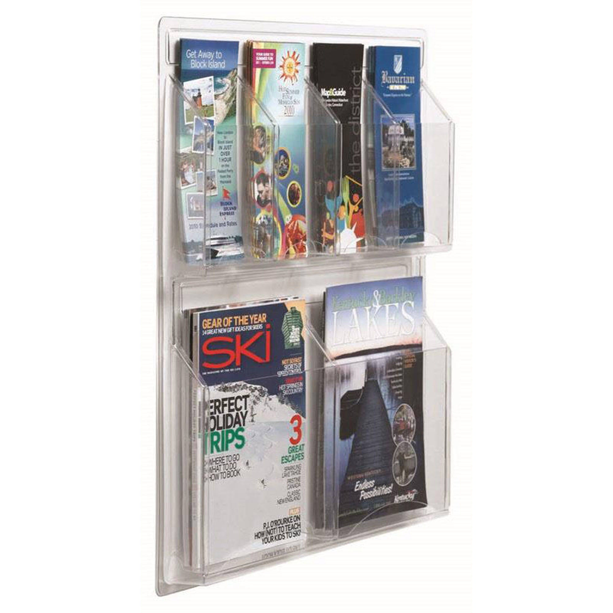 Clear-Vu Combination Pamphlet and Magazine Display A784692