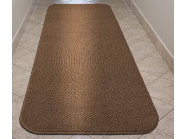 Toffee Brown Skid-Resistant Carpet Runner, 20 ft. x 27 in. U943961