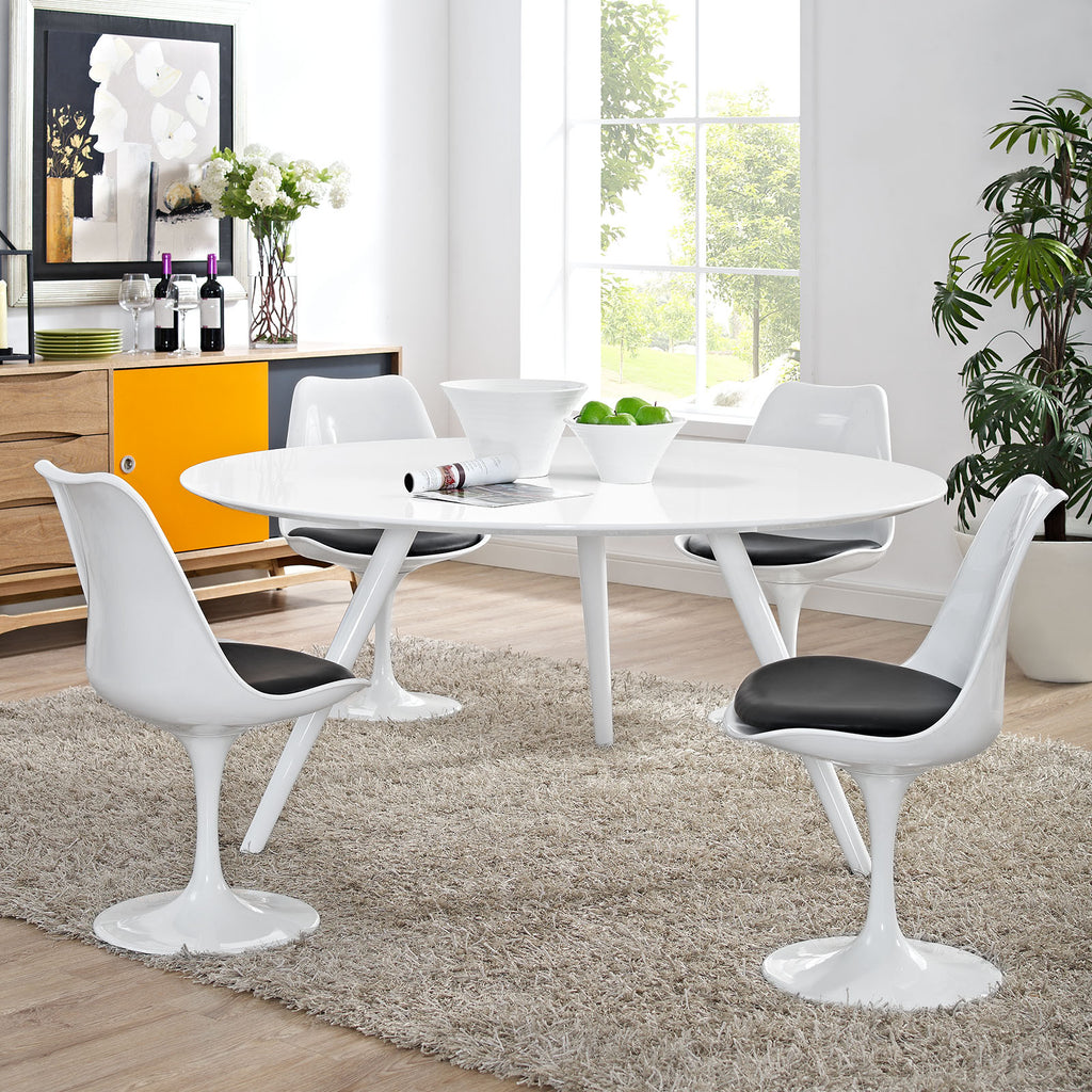 White Round Top Dining Table N57125