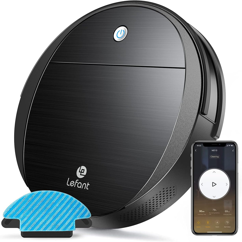 Robot Vacuum and Mop, 2200Pa Suction, 11" Small Body, 500ml Dust Box Y111882