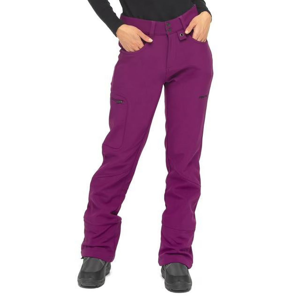 Plum Fleece lined Softshell Ski Snow Pant B954739