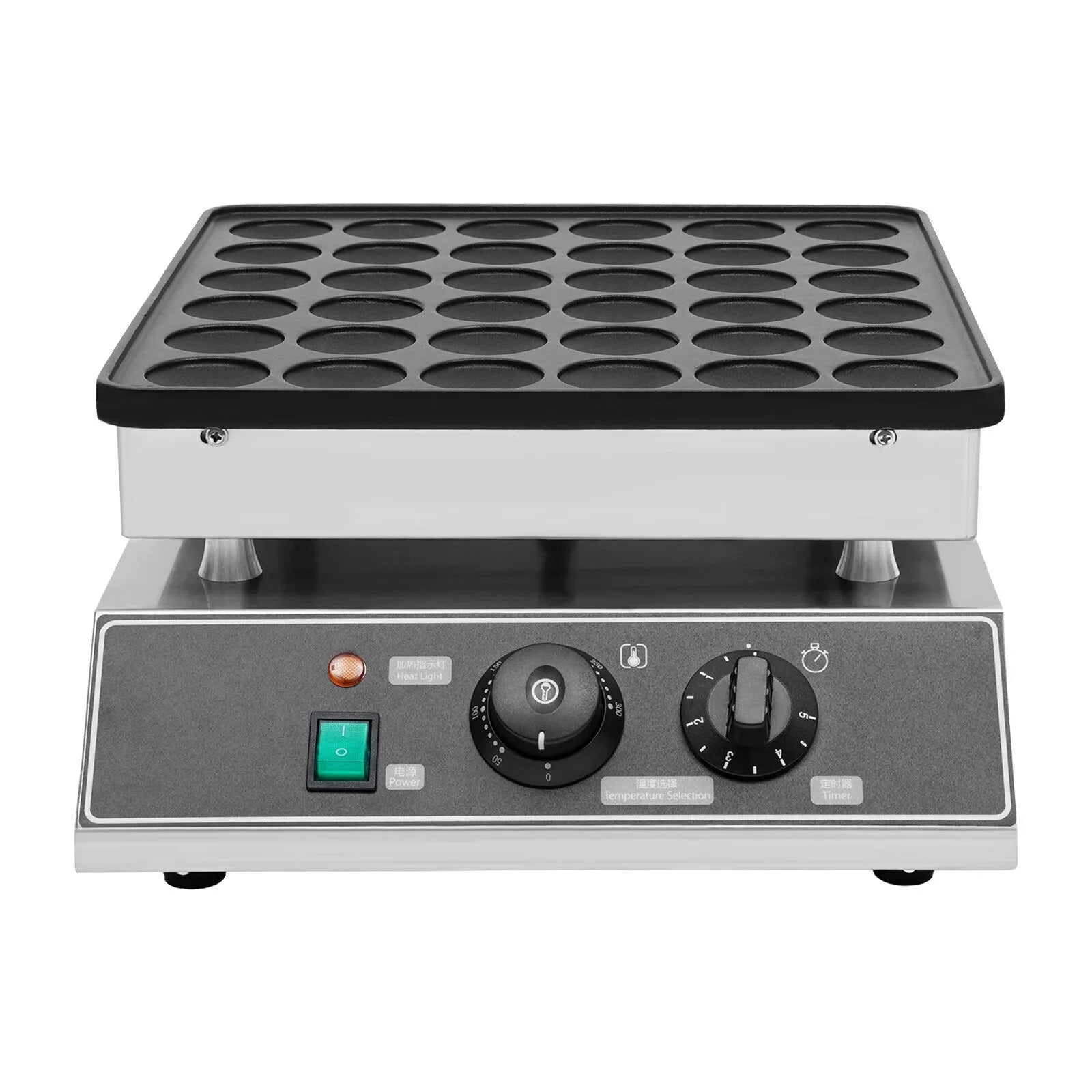 36Pcs Mini Dutch Pancake Baker Maker Electric Nonstick Waffle Maker 1000W V716