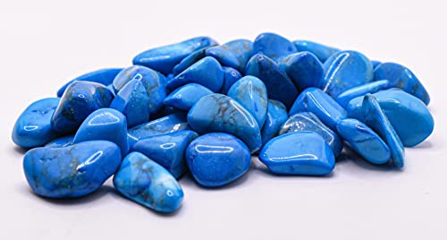 1 lb Blue Howlite Tumbled Stone Crystal P782619