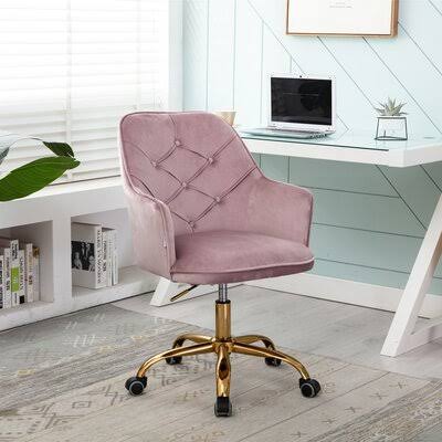 Pink Gold Upholstered Task Chair Z32391