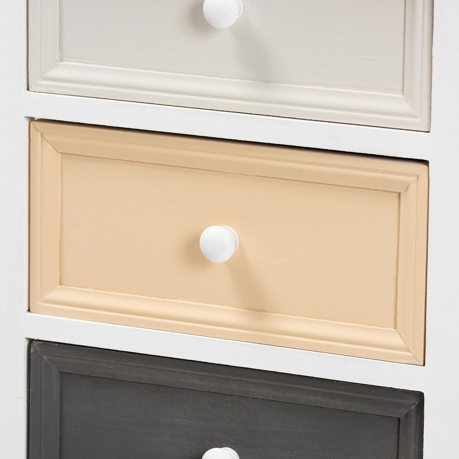 White/Multi-Colored Multipurpose Shelving and Cabinets A891657