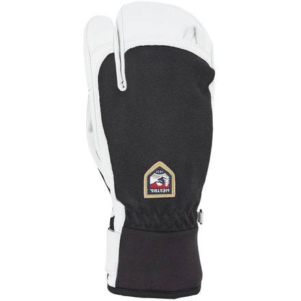 Army Leather Patrol 3 Finger Glove Black 10 O627