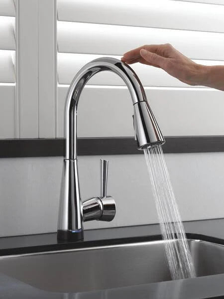 Chrome Single Handle Pull-Down Kitchen Faucet with SmartTouch Technology I313974