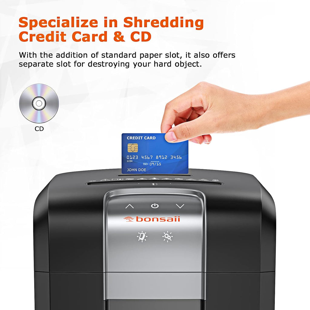18 Sheet Cross-Cut Paper Shredder with Jam Proof System, Black Q305